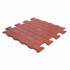 Pflasterstein­platte aus Gummi